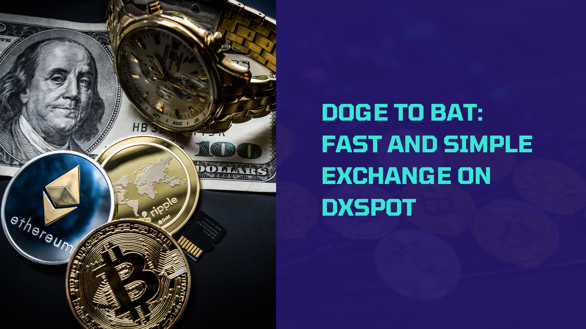 DOGE to BAT: Fast and Simple Exchange on DxSpot