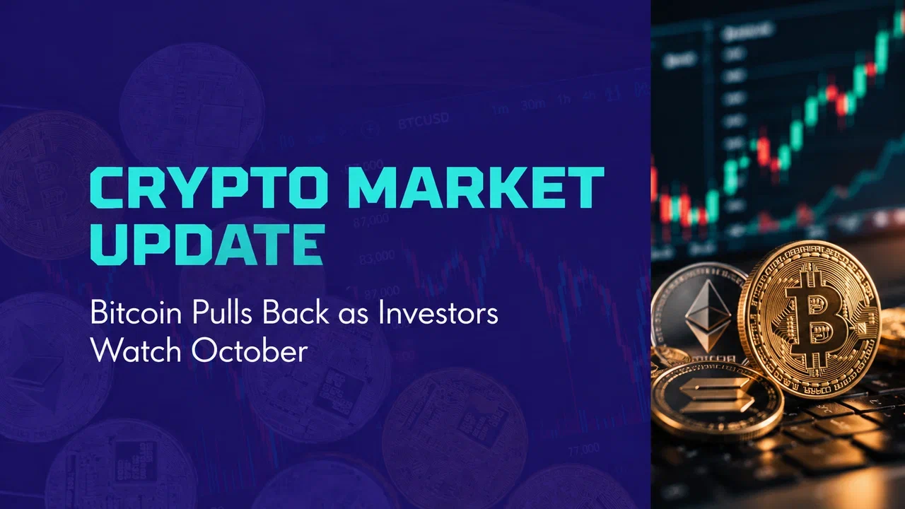 Crypto Market Update: Bitcoin Pulls Back as Investors Watch October